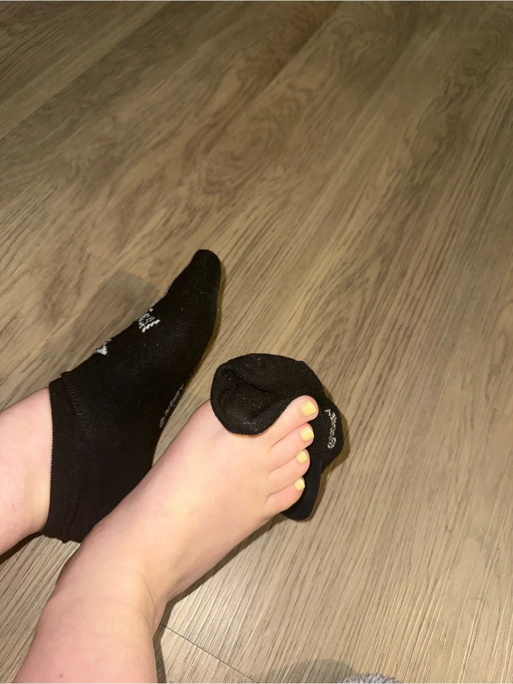 Used WORN women’s  No-Show Socks with Eye Logo